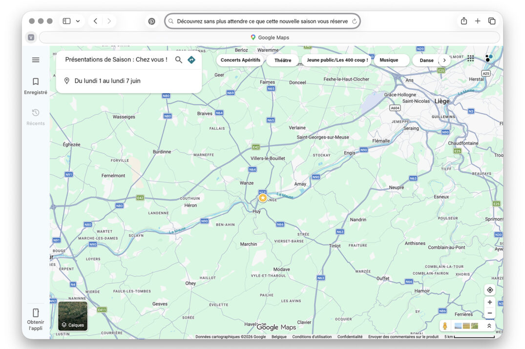 Présentations de Saison : Chez vous !